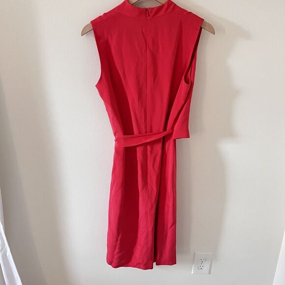 VINTAGE Jones New York Fusia Pink Kimono Wrap Night Out Dress 10 Gorgeous - Picture 3 of 5